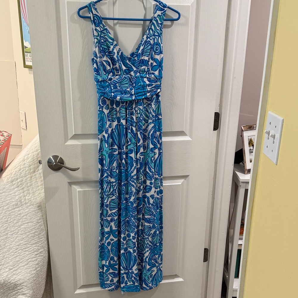 Lilly Pulitzer Blue and White Patterned Dress